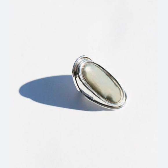 Original Pamela Love XL mood ring SOLID sterling silver RARE art nouveau 5.5 - Picture 13 of 14